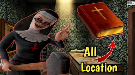 Evil Nun All Locations Of Bible And Usage All Book Locations Game