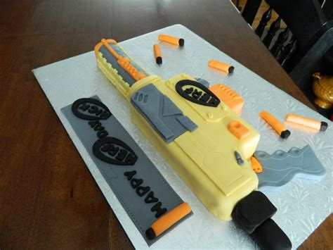 Nerf Gun Birthday Cake