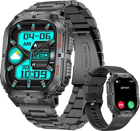 Foxbox Reloj Inteligente Militar Para Hombres Con Llamada Bluetooth