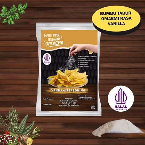 Jual Bumbu Tabur Omaemi Rasa Vanilla Untuk Tabur Snack Keripik Camilan