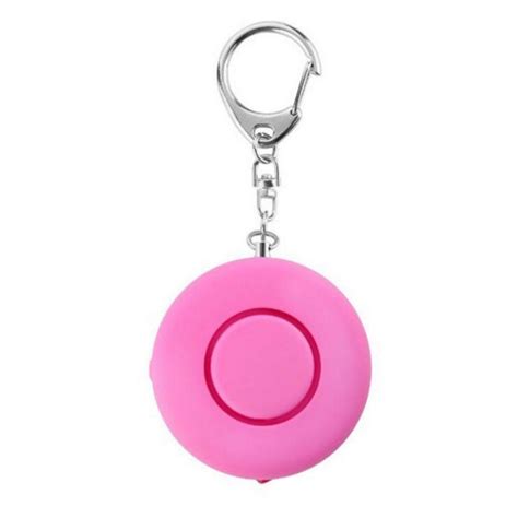 Round Safety Alarm LED Keychain Giftarget Inc