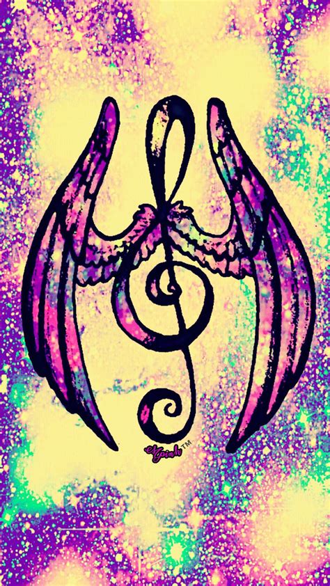 Fly Away Music Note Galaxy Wallpaper Androidwallpaper Iphonewallpaper