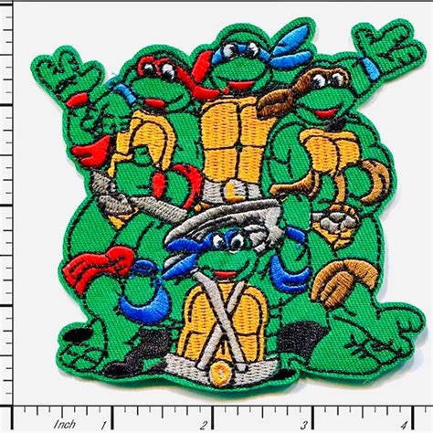 Ninja Turtle Iron On Etsy