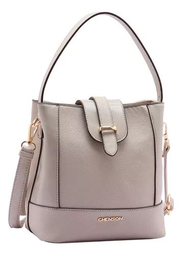 Bolsa Feminina Chenson Saco Transversal M O Original Cor Nude