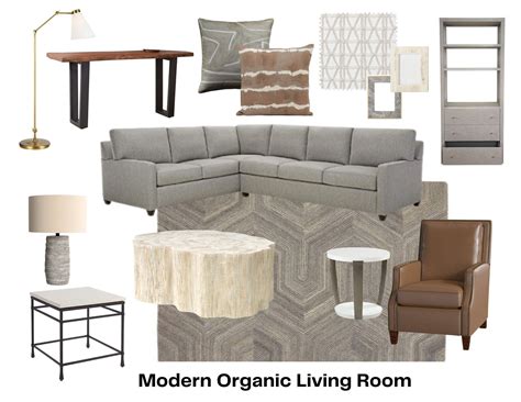 New Furnishings For A Modern Living Room With A Natural, Organic Vibe ...