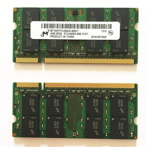 Micron Ddr2 4gb 800mhz Laptop Rams Memoria DDR2 4GB 2Rx8 PC2 6400S 666