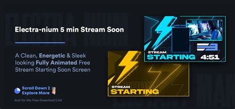 Free Min Animated Stream Starting Soon Screen Behance