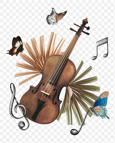 Violin Music Png Sticker Transparent Premium Png Rawpixel