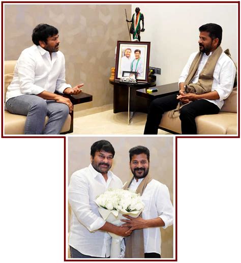 Chiranjeevi Meets Telangana Cm Revanth Reddy Cinejosh