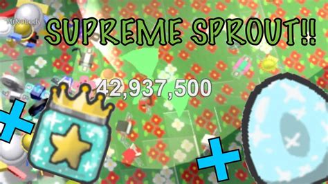 I Found A Supreme Sprout Bee Swarm Simulator Diamond Egg Star Jelly Youtube