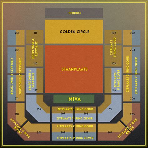 Ziggo Dome Plattegrond