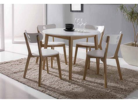 Conjunto De Mesa Redonda Y Sillasperfecto Para Cualquier Comedor Salle à Manger Table Ronde