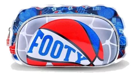 Cartuchera Footy Pelota Basquet Con Luz Led 2 Cierres Basket MercadoLibre