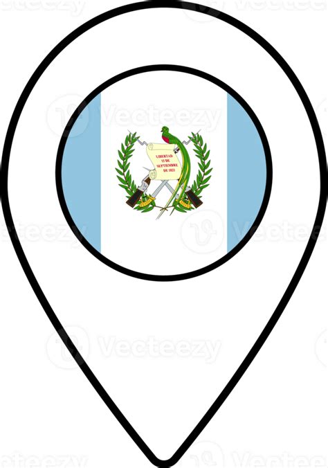 Guatemala Bandera Mapa Alfiler Navegaci N Icono Png