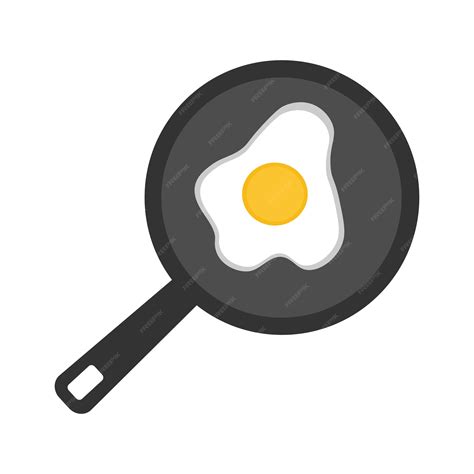 Premium Vector Fried Egg In A Pan With A Magnifying Glass