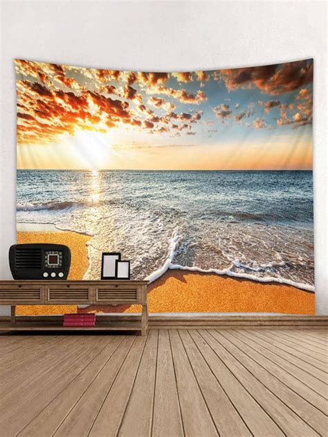 Sunrise Sea Tapestry Art Decoration Tapestry Tapestry Art Art