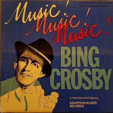 Music Music Music Álbum de Bing Crosby LETRAS MUS BR