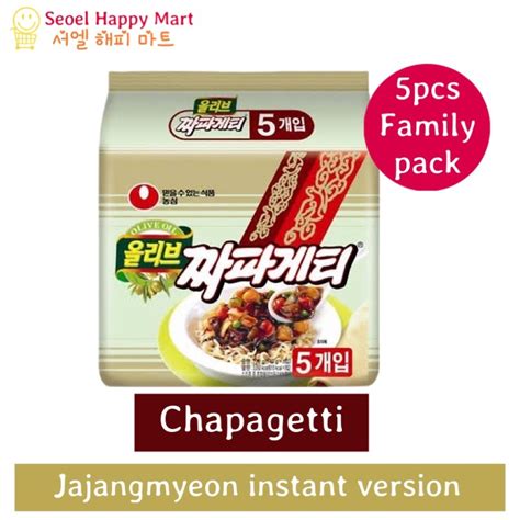 Nongshim Chapagetti Korean Black Bean Sauce Noodle Jajangmyeon G