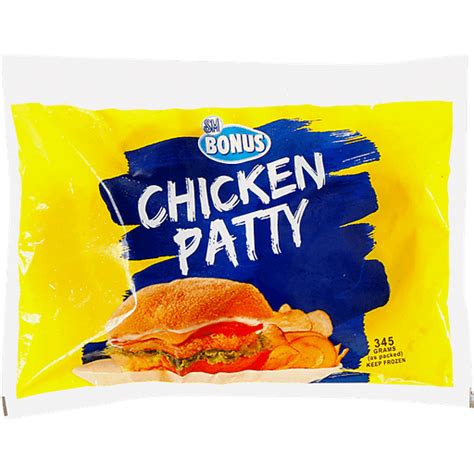 Sm Bonus Chicken Patty G Shop Walter Mart