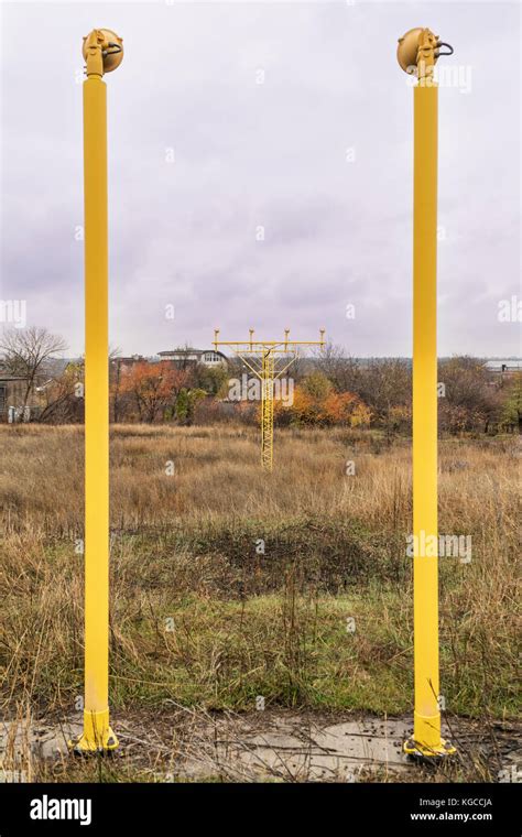 Posts With Landing Lights Stock Photo Alamy