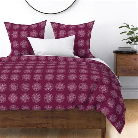 Blanc Cercle Embl Me Floral Mandala M Daillon Rose Violet