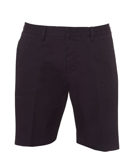 Ami Mens Bermuda Shorts Tailored Navy Blue Shorts