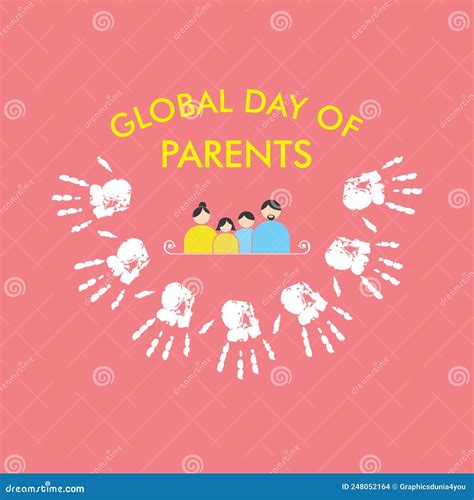 Vector Illustration Of Global Parents Day Design Stock Vector