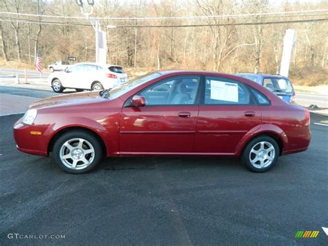 2005 Fusion Red Metallic Suzuki Forenza S Sedan 60233386 Photo 2