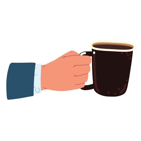 Hand Holding Cup Of Coffee Vector Art At Vecteezy