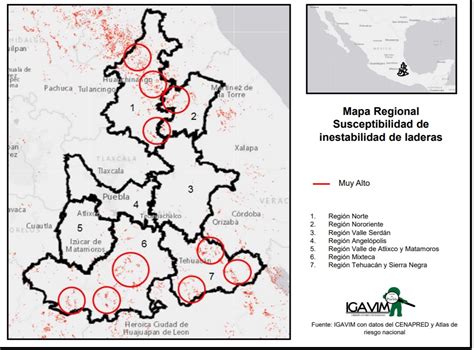 En alto riesgo más de 9 mil personas por deslaves en Puebla