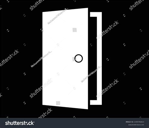 Door Vector Icon Entrance Door Vector Stock Vector Royalty Free