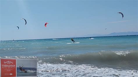 Surf And Kite Theologos Beach Rhodos Griechenland Extremsport Youtube