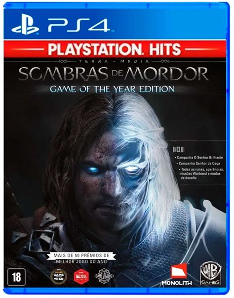 Terra Média Sombras de Mordor Goty Edition PS4 Shark Power Games