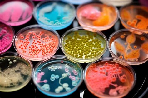 Premium Photo Macro Photography Of Colorful Wild Growing Bacteria