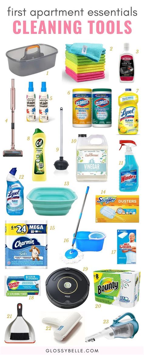 Essential Cleaning Supplies For A New Apartment First Apartment