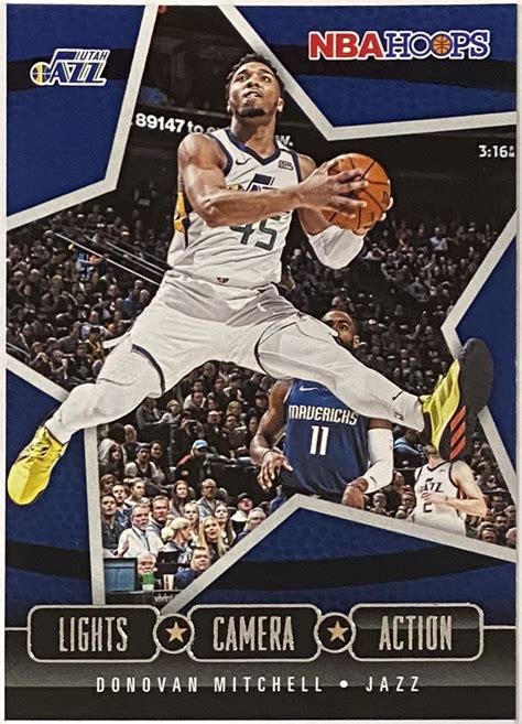 Donovan Mitchell 2020 21 Panini Hoops Basketball Utah Jazz Lights