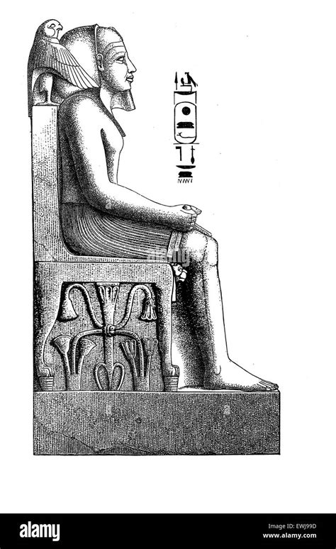 Egyptian Pharaoh Sitting On This Throne Hi Res Stock Photography And