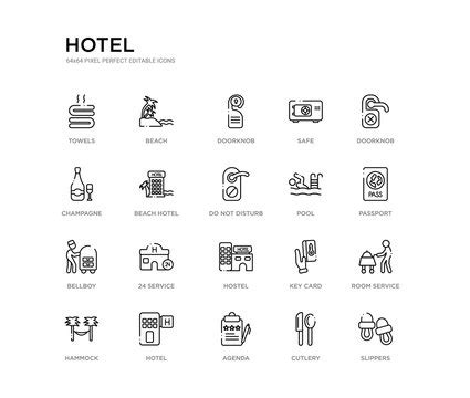 Hotel Amenities Icons Images – Browse 20,956 Stock Photos, Vectors, and ...