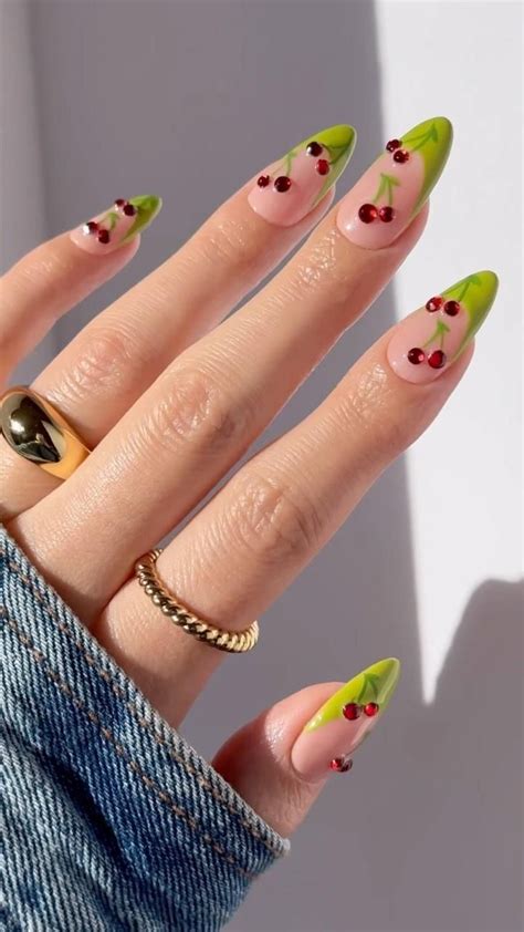 Dayanna I Sapiens On Instagram 🍒🍒🍒 Cherrynails Springnails