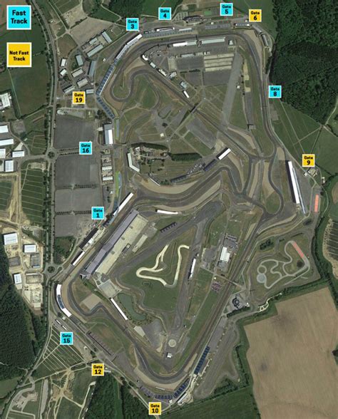 Silverstone Entrance Gates Map Opening Times Fast Track