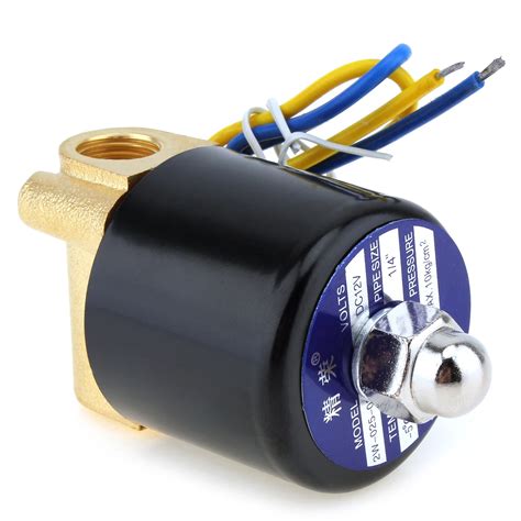 Электромагнитный клапан DC 12V 1/4 ''электрический клапан латунный ...