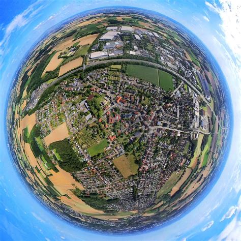 Hamm Von Oben Fish Eye Perspektive Stadtzentrum Im Innenstadtbereich