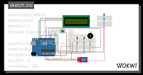 DETEKSI ASAP Wokwi ESP32 STM32 Arduino Simulator