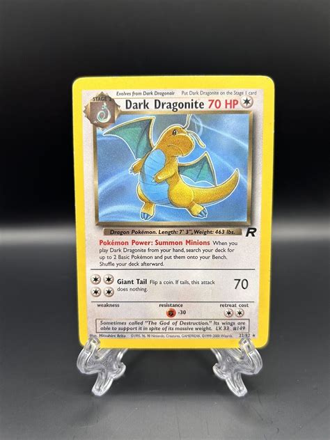 Pokemon Tcg Dark Dragonite Unlimited Rare Team Rocket Non Holo