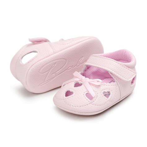 Baby / Toddler Girl Pretty Decor Solid Velcro Shoes — Agloryz