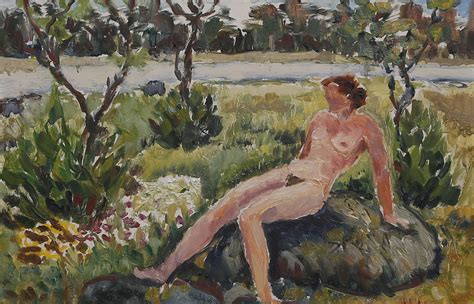 Images For 2668080 EDWARD HALD OIL On Board Naked Woman Outdoors