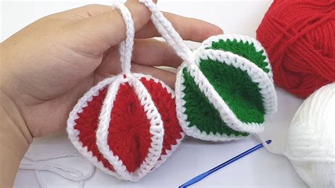 How To Crochet A Bauble Christmas Decorations Holiday Ornaments