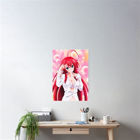 Póster Lascivo Rias Gremory Sexy Boobs Hot Thighs Panties High School DxD Cute Ecchi Hentai
