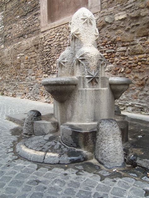 Fontana Del Rione Monti The Fountain Of The District Called Monti