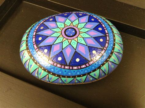 Mandala Painting On Stone